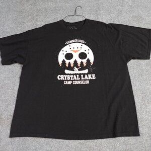 Friday the 13th T-shirt 3XL Black Crystal Lake Official BustedTees